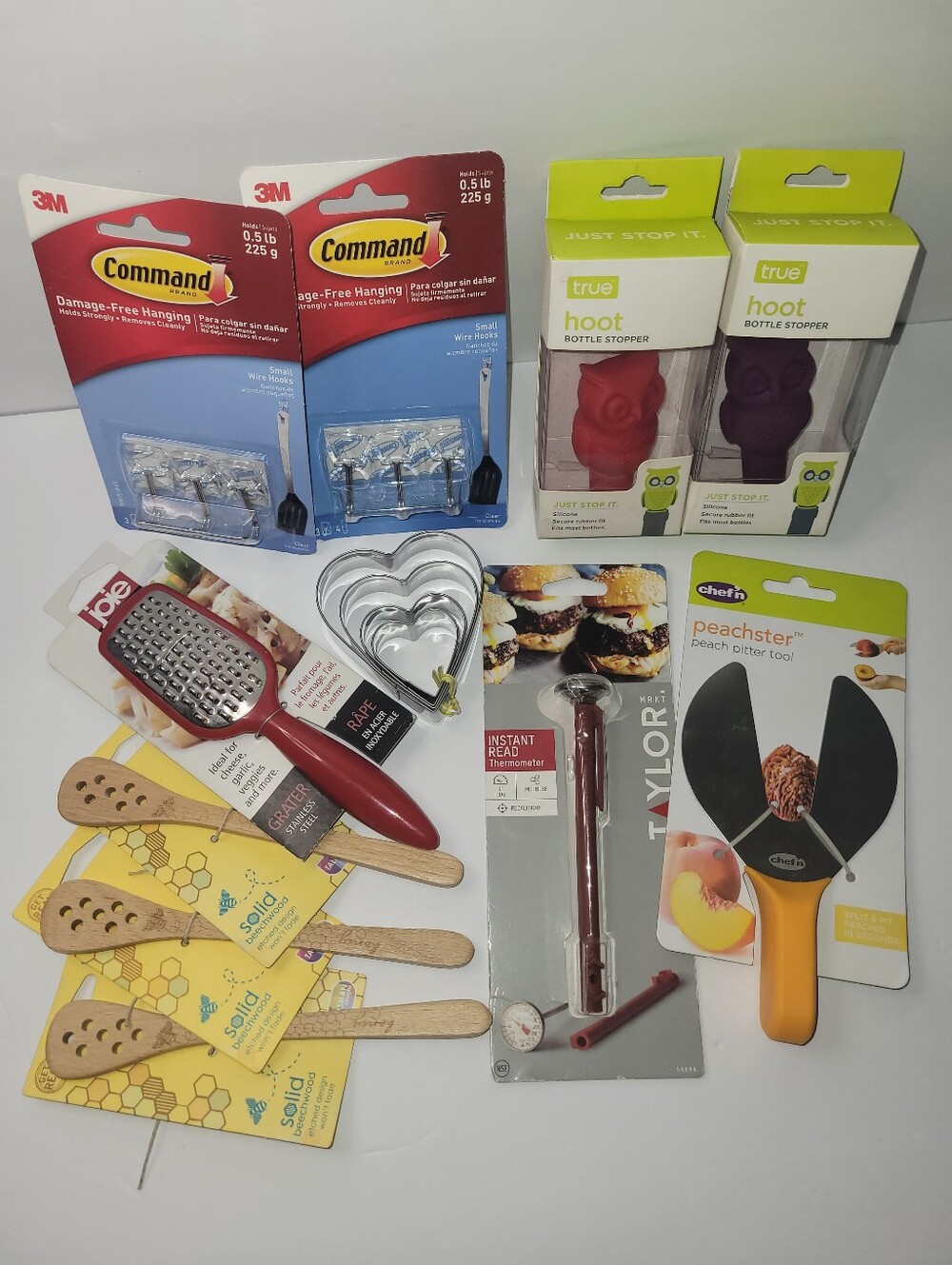 Joie Red Handheld Grater and Assorted Kitchen Gadgets Bundle